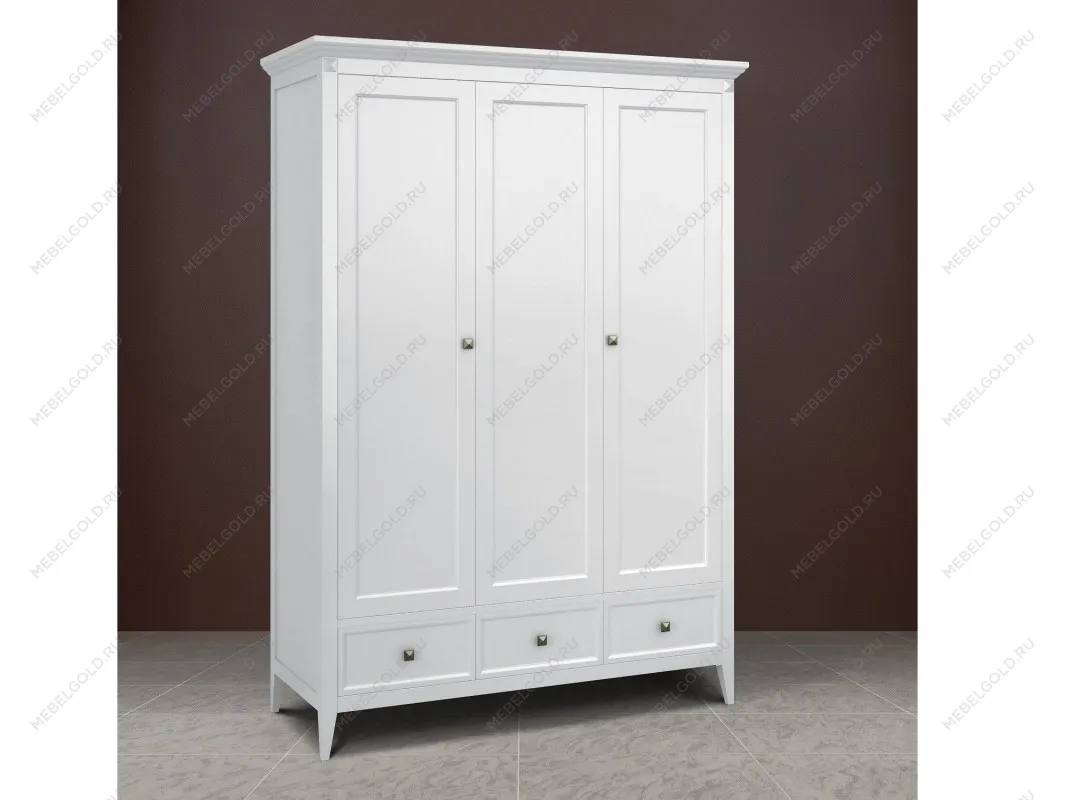 Шкаф трехстворчатый Manhattan (Белый) | изображение 3