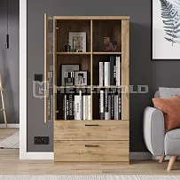 Шкаф с витриной Дорсет 1V2S3N