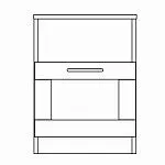 Тумба прикроватная Сириус, 1 ящик, 41х39х53 см, белая | изображение 11