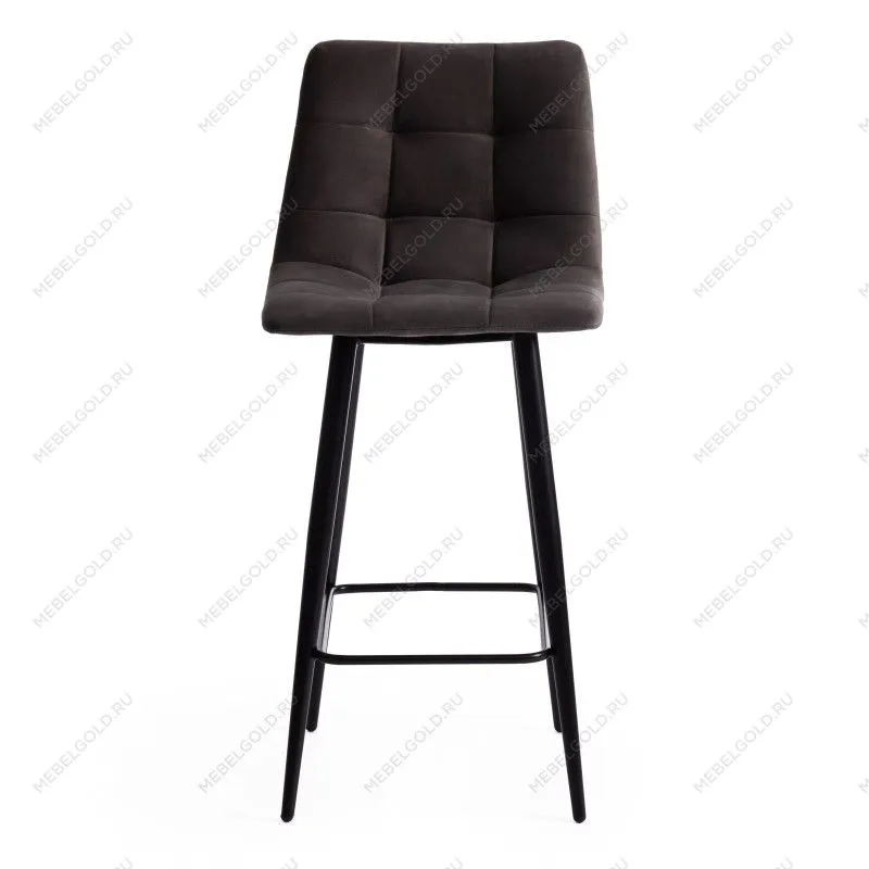 Стул полубарный CHILLY (mod. 7095пб) темно-серый barkhat 14/черный | изображение 4