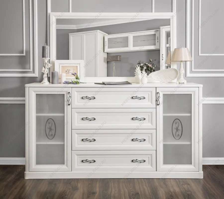 Балашиха - Зеркало Мишель белый матовый (гостиная) | изображение 2