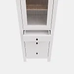 САГА шкаф с витриной 50 МОРУ белый/ясень | изображение 5