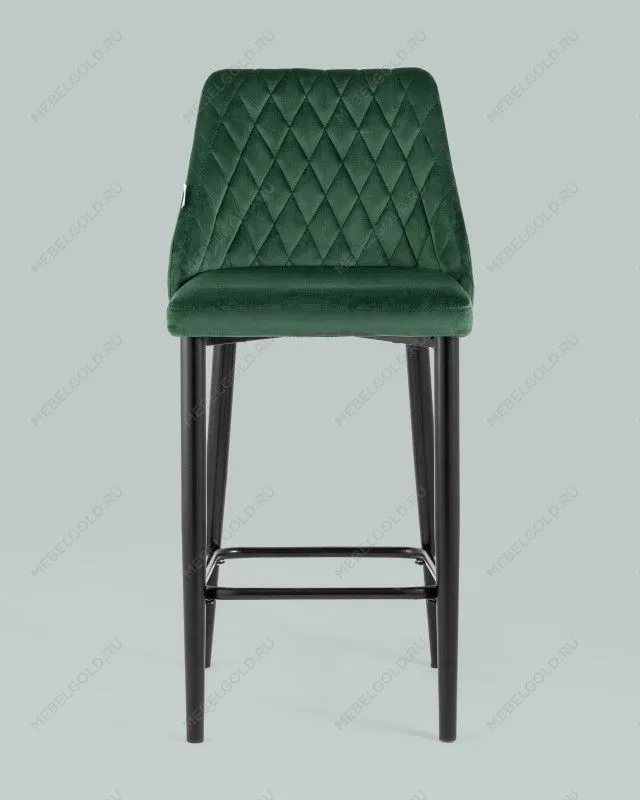 Лобня - Стул полубарный Диего велюр зеленый | изображение 3