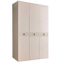 Шкаф 3-х дверный Римини СОЛО (Бежевый/Серебро) РМШ2/3(s)