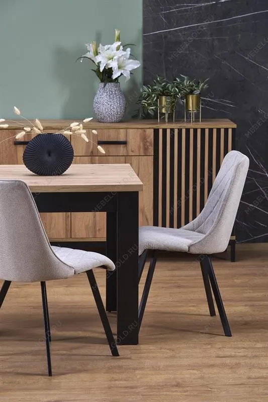 Стол обеденный Halmar BAGIO 120 раскладной (дуб артизан/черный) | изображение 13