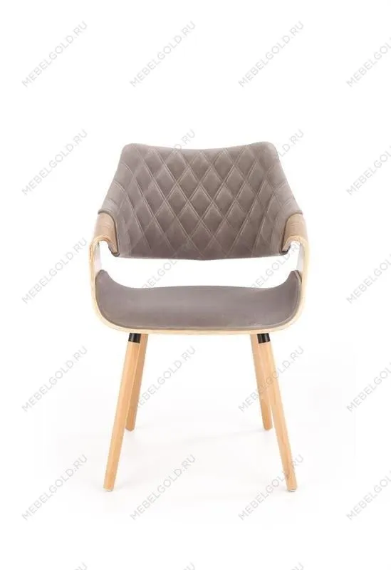 Стул кухонный Halmar K396 дуб (серый/дуб светлый) | изображение 3