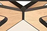 Стол обеденный Halmar JAMES 160 (натуральный/черный/натуральный) | изображение 4