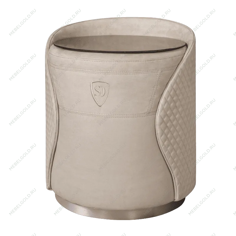 Пуф-тумба Беж (новабук) серебро Sweet dreams PS-101