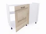 Стол под мойку угловой СМУ-120 левый, Дублин (1100*470*820) Дуб галифакс белый, 21674 | изображение 1