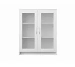 БРИМНЭС / СИРИУС тумба ИКЕА / IKEA 2 двери со стеклом 78х95 белая | изображение 1