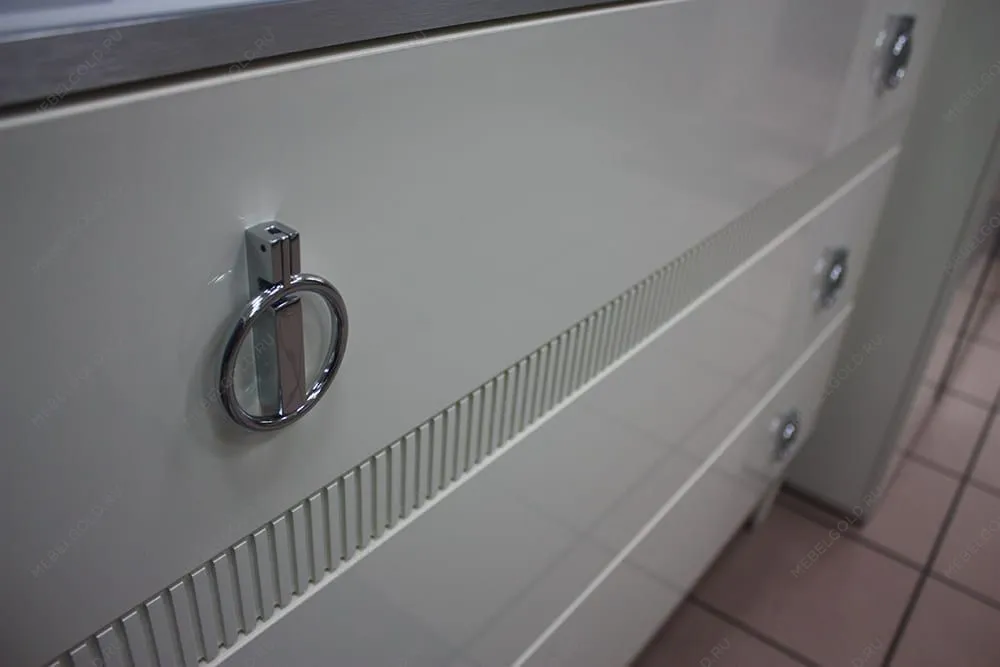 Лобня - Стол туалетный Римини СОЛО (белый серебро) РМСТ-1 (s) | изображение 2