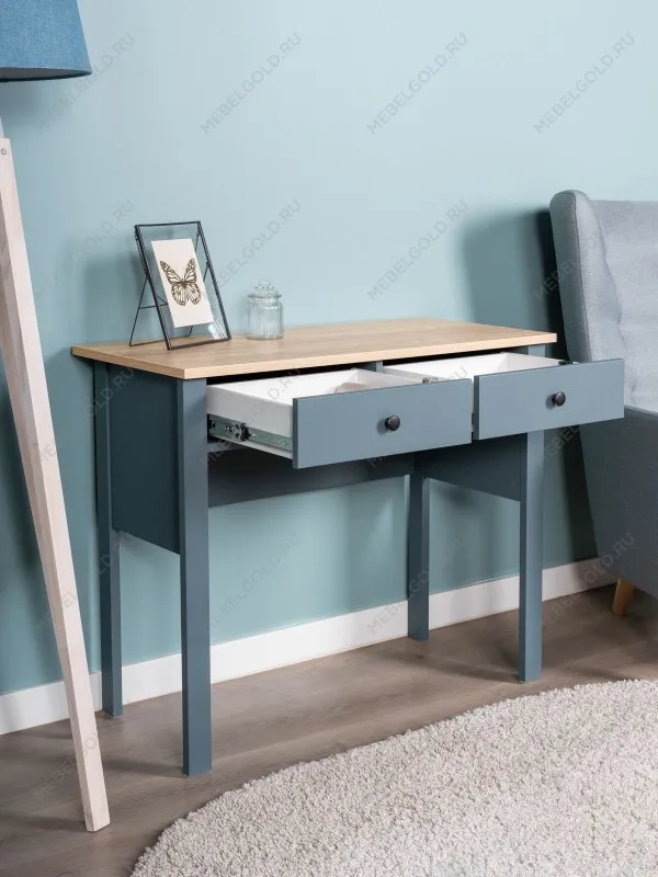 Стол туалетный Сага, 92х45, темно-бирюзовый/ясень | изображение 2