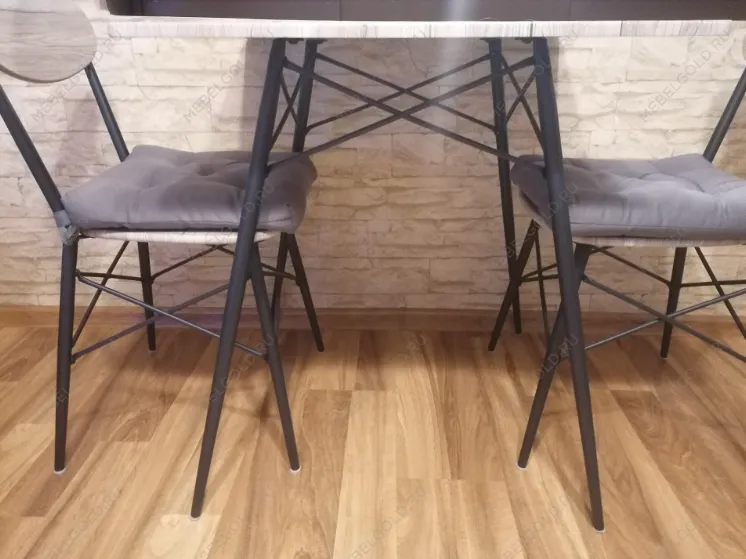 Комплект столовой мебели Halmar KABIR (стол + 2 стула) дуб сан ремо | изображение 1