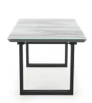 Стол обеденный Halmar MARLEY раскладной (белый мрамор/серый/черный) | изображение 6