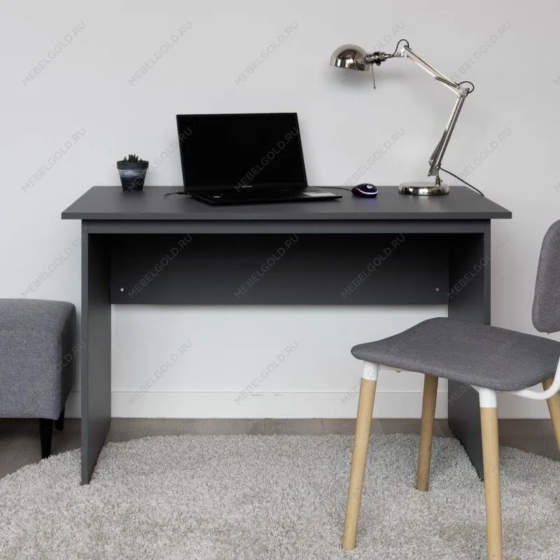 КАСТОР (KULLEN) стол письменный 120х65 серый | изображение 4