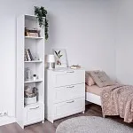 Комод Сириус, 3 ящика, 78х41х94 см, белый | изображение 6