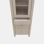 САГА шкаф с витриной 50 МОРУ кашемир/ясень | изображение 5