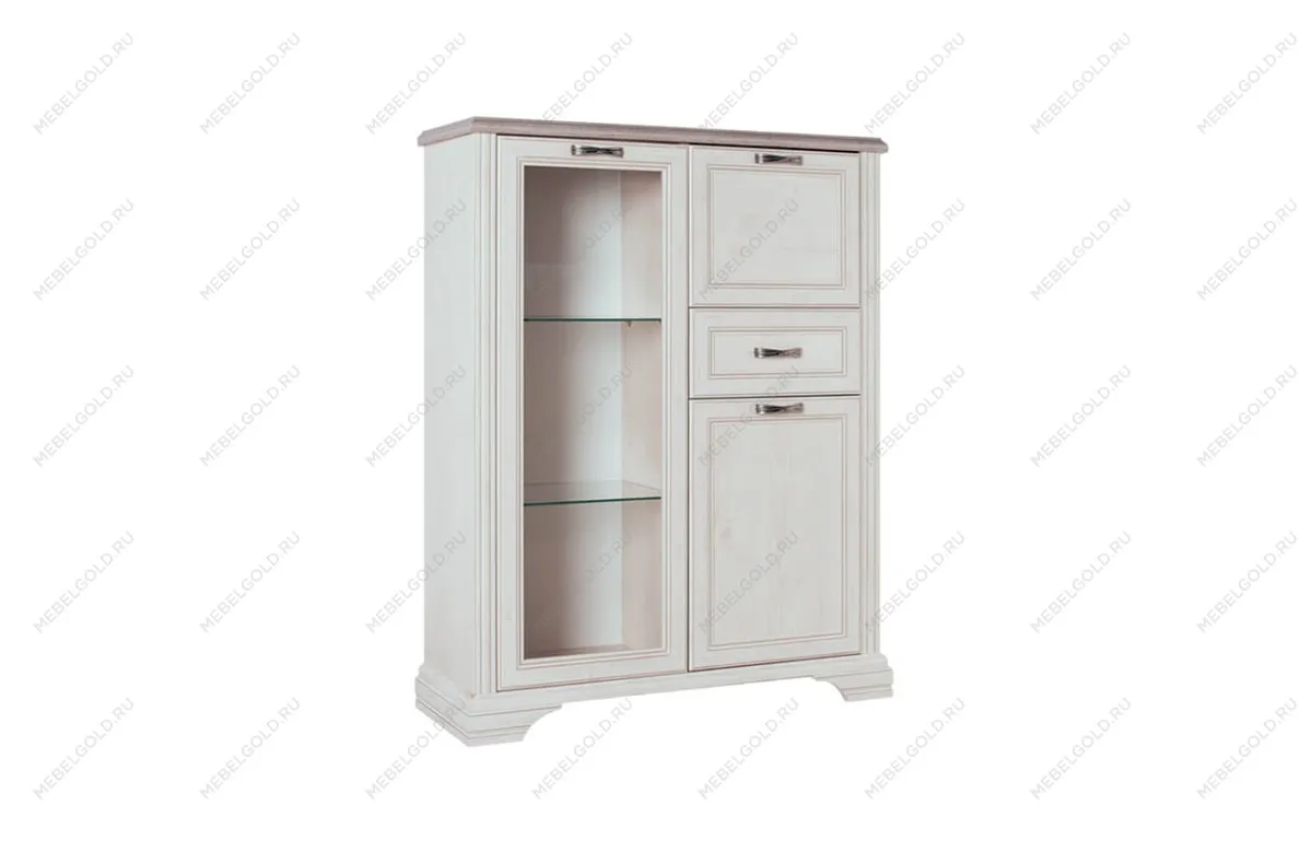 Шкаф с витриной Монако 1V2D1S