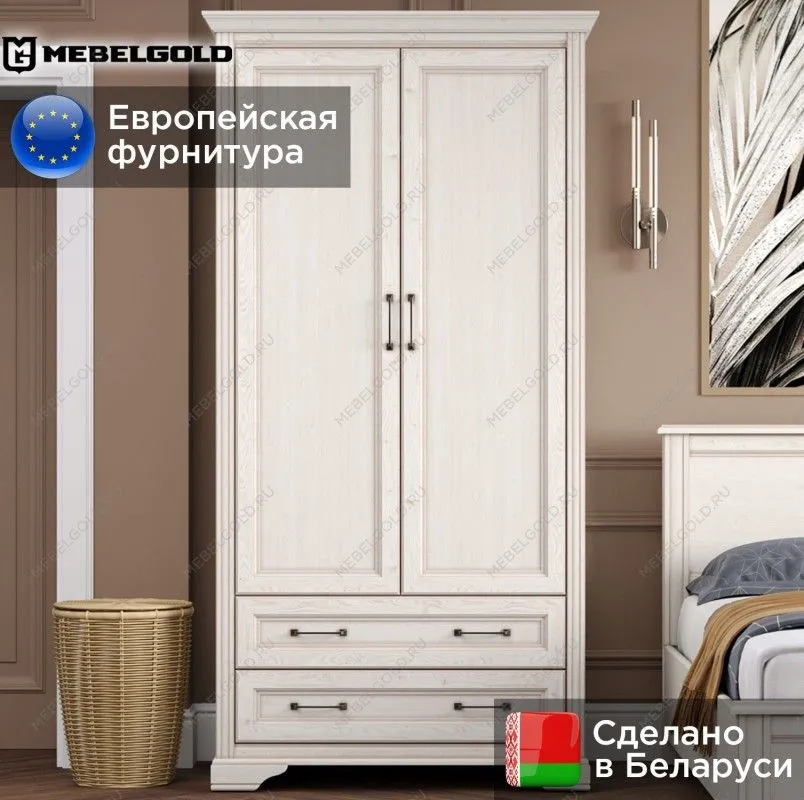 Шкаф Стилиус SZF2D2S (Лиственница сибирская) | изображение 1