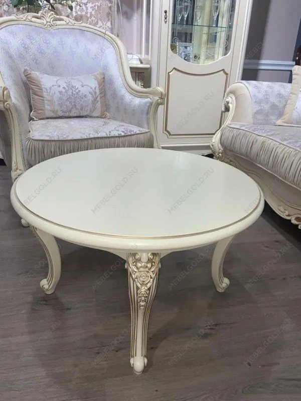 Столик круглый Мона Лиза крем - Выставка Балашиха | изображение 2