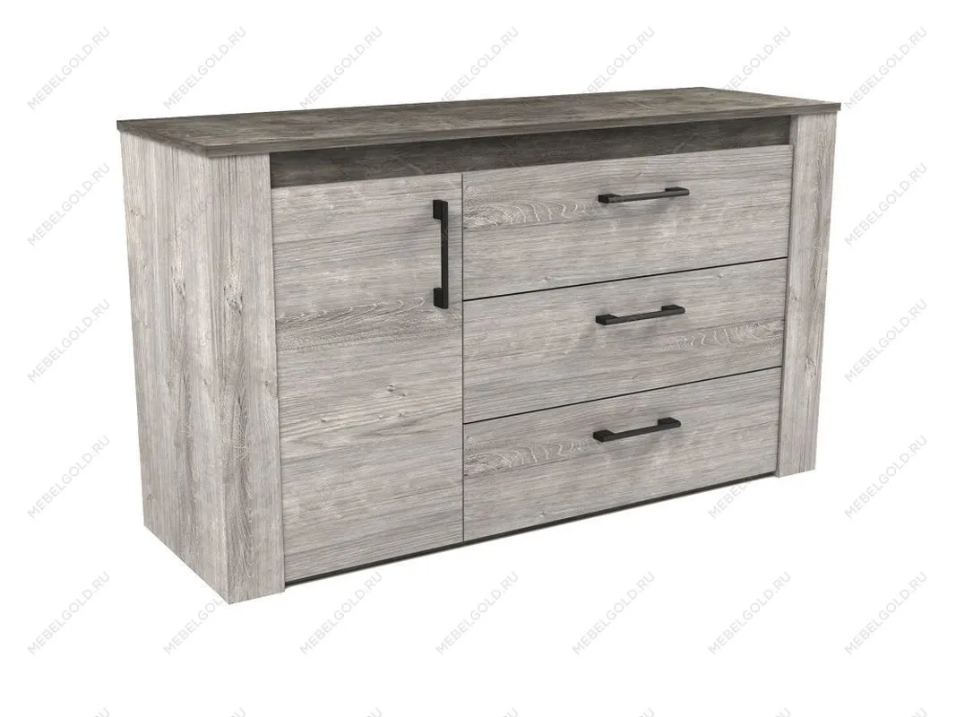 Комод, Денвер (1300*435*750) Риббек серый, 11703