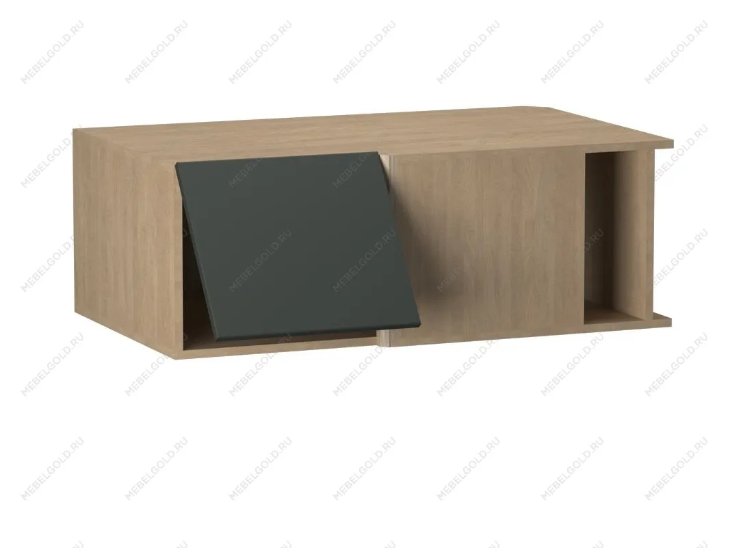 Шкаф АГУ-100, Женева (1000*600*360) Дуб Палермо/Зеленый матовый, 21957 | изображение 3