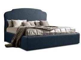 Кровать Римини 1,4 м, с подъемным механизмом (антрацит), РМКР140-2[3], стеганые царги