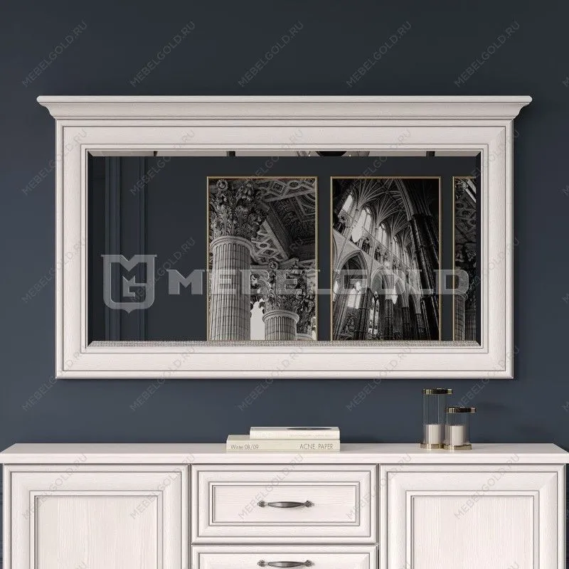 Зеркало Тиффани 130 вудлайн кремовый | изображение 1