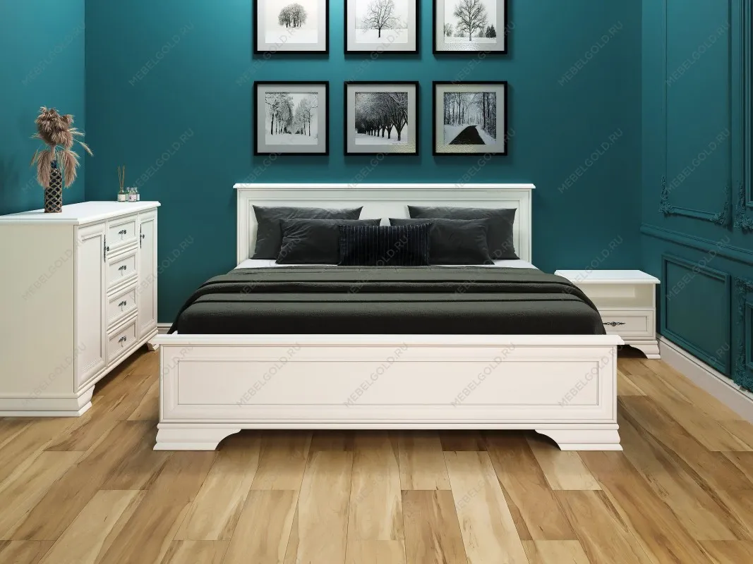 Кровать Кентаки LOZ/180+выкатные тумбы белый | изображение 2