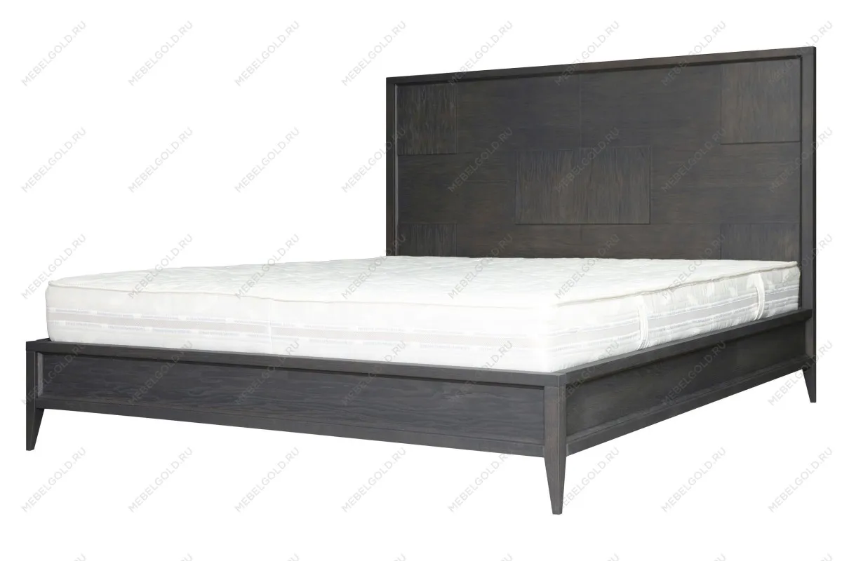 Кровать двуспальная Сидней 160х200, дуб графит | изображение 1