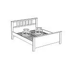 Кровать двуспальная Сага, 160х200 см, серая | изображение 10