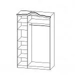 Шкаф для одежды Орхидея СП-002-13Д2 | изображение 1