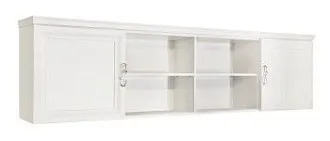 Секция навесная мост Мишель белый матовый