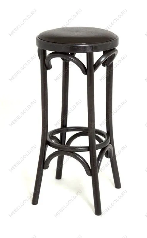 Табурет барный 750 Венский мягкий (венге, экокожа коричневая)