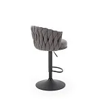 Стул барный Halmar H125 (серый/черный) | изображение 1