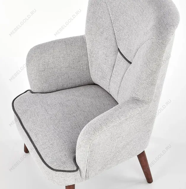 Кресло Halmar BISHOP (светло-серый/орех) | изображение 7