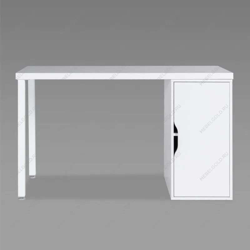ИНГАР 2/ДВ/T стол письменный 140x75x55, белый | изображение 1