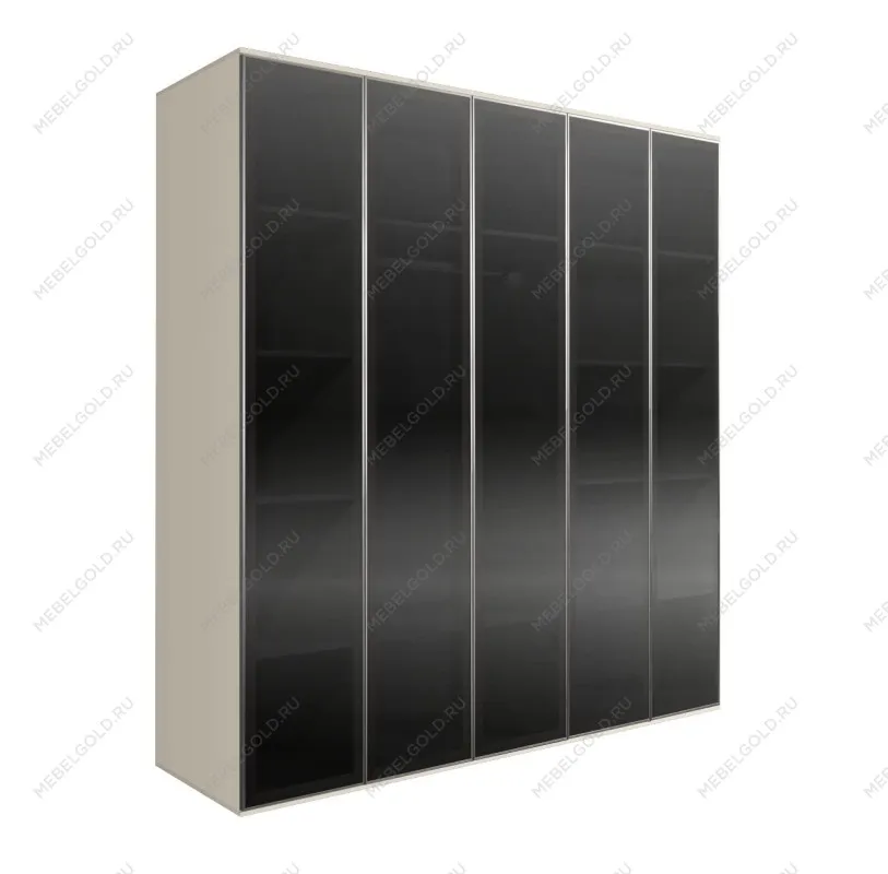 Шкаф 5-ти дв. Bogemia Air (Слоновая кость/Серебро) БМШ2/5(5)