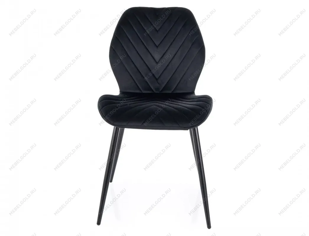 Стул кухонный Signal MIKE Velvet Bluvel 19 (черный/черный) | изображение 1