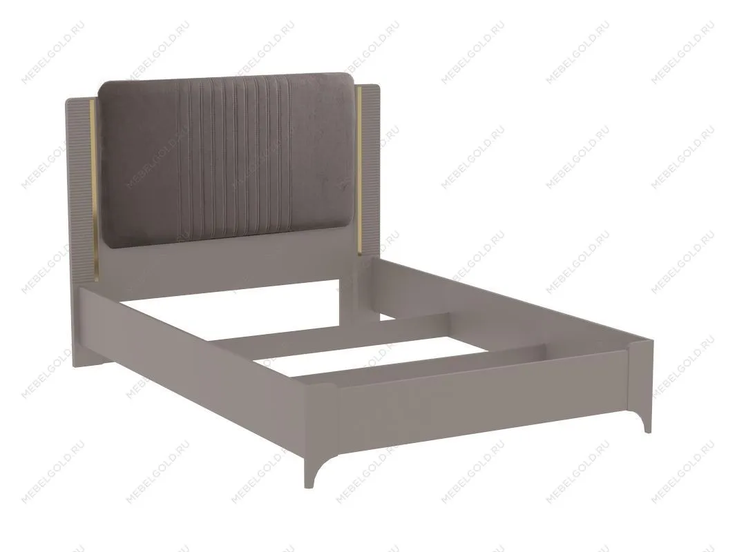 Кровать (каркас) 1400 (велюр), Сиде (1492*2082*1200) Мокко, 12619 | изображение 1