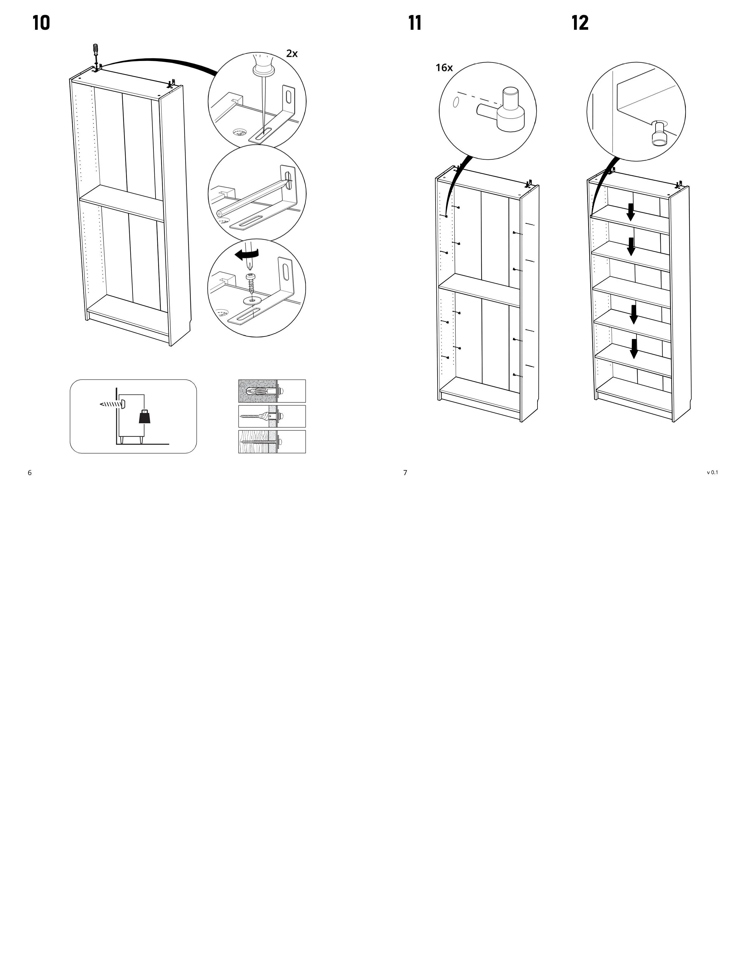 Стеллаж Варма, 6 полок, 78х198х28 см, шпон дуб, беленый | изображение 11