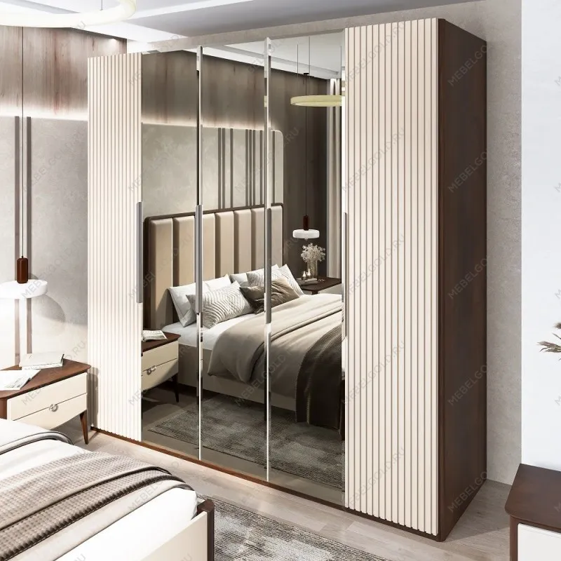 Шкаф Жаклин 5-дверный бежевый | изображение 2