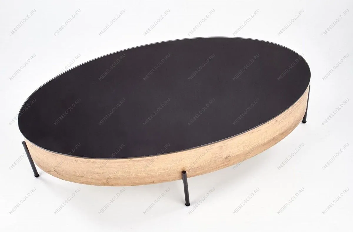 Стол журнальный Halmar ZENGA (черный/дуб золотой) | изображение 3