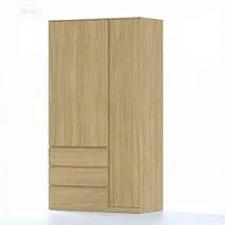 Варма Стор 123 шкаф распашной 222х123х57, дуб скандинавский