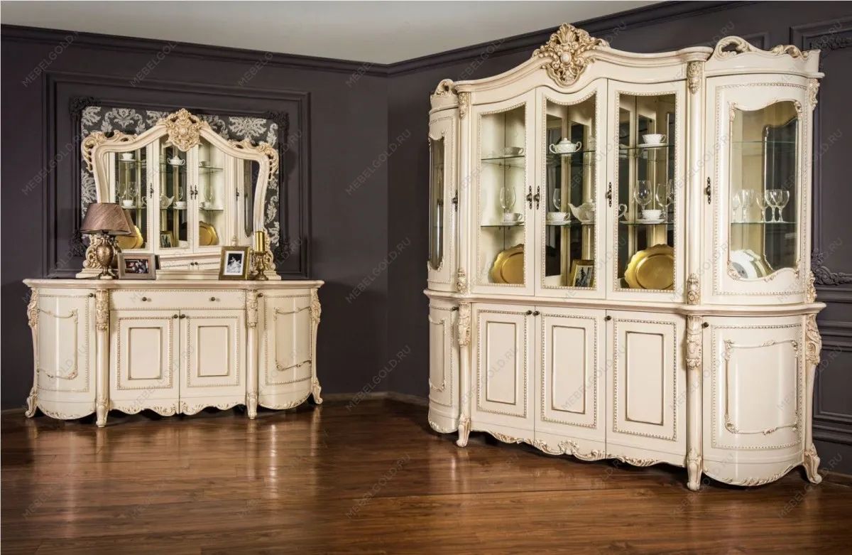 Сервант Джоконда 4-ств крем глянец | изображение 1