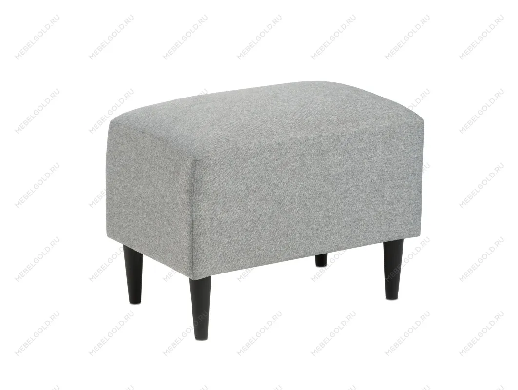 Пуф Киркас светло-серый, рогожка | изображение 1