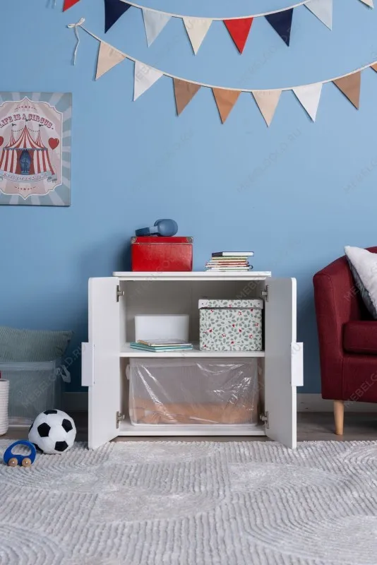 Шкаф Пикси распашной, с двумя дверьми и полкой 60x57x60, озорной василек | изображение 2