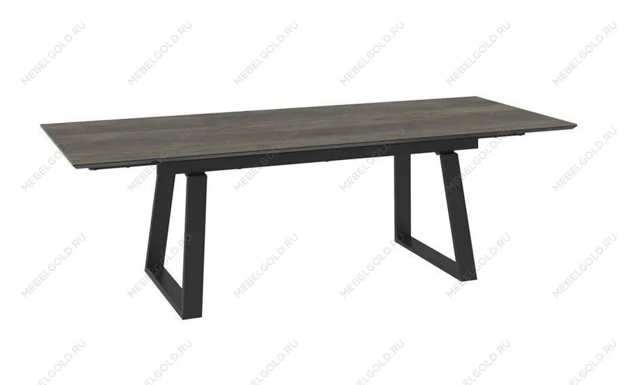 Стол с керамическим покрытием Chelsy-180 (180+45+45)х98 / OAK VINTAGE PREMIUM CER/ЧЕРНЫЙ) | изображение 1