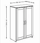 Тумба Сириус, 2 двери, 78х41х124см, дуб сонома | изображение 9