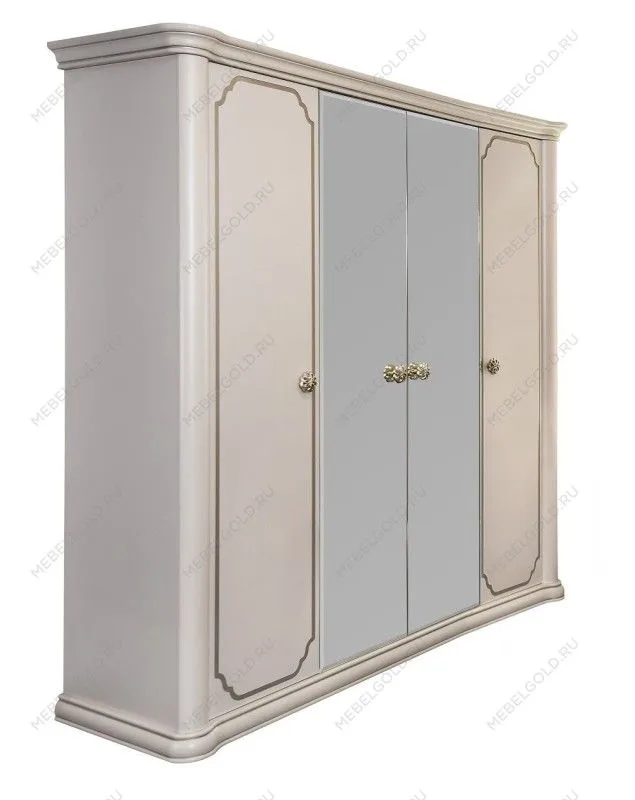 Шкаф Лали 4-дверный бежевый